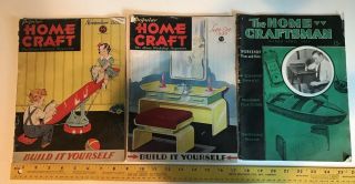 Vintage 1930s Home Craft; Home Craftsman Magazines - Build It Yourself