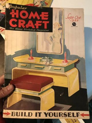 Vintage 1930s Home Craft; Home Craftsman Magazines - Build It Yourself 4