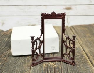 Vintage Bespaq Miniature Dollhouse Carved Wood Screen Room Divider Partition