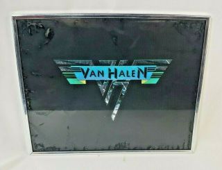 Vintage Van Halen Framed Carnival Glass Mirror - 8 X 10 - Late 1970s,  80s