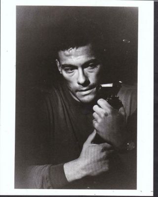 Jean - Claude Van Damme Closeup Double Impact 1991 Vintage Movie Photo 37950