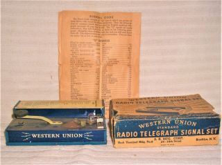 Vintage Western Union Standard Radio Telegraph Signal Set 3