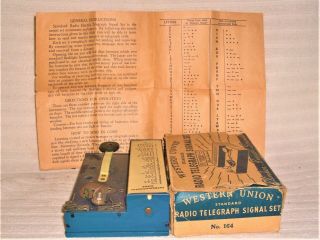 Vintage Western Union Standard Radio Telegraph Signal Set 4
