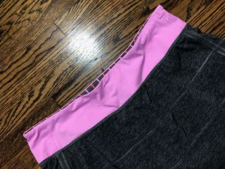 Lululemon Pace Rival Skirt II in H Grey/Vintage Pink Size 8REG 3