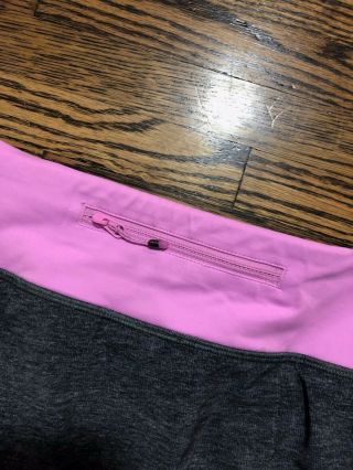 Lululemon Pace Rival Skirt II in H Grey/Vintage Pink Size 8REG 8