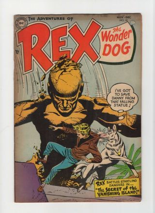 Rex: The Wonder Dog 18 Vintage Dc Comic Superhero Adventure Golden Age 10c