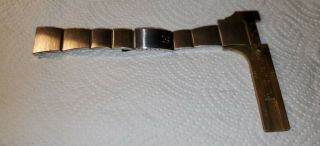 Vintage Mido Stainless Steel Watch Band Bracelet 20mm At Widest Part.