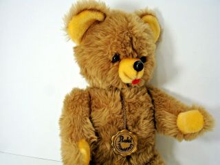 Vintage German Baki Teddy Bear With Growler,  14 Inches,  Jointed