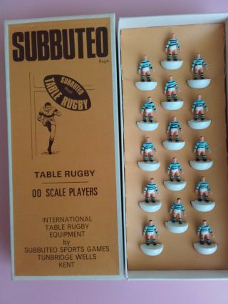 Vintage Subbuteo Table Rugby Team R19 Cardiff