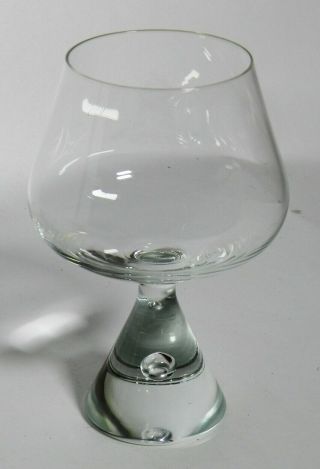 Vintage Holmegaard Crystal Princess Teardrop Brandy Glass 4 - 3/4 " Vt3245