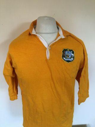 Vintage Rare Nutalls Australia Rugby Union Wallabies Jersey Shirt Large Mens