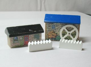 Thomas & Friends,  Wooden,  Vintage Grist Mill Set,  Bee Keepers Cottage,  Guc.