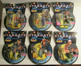 6 Vintage Stargate Action Figures By Hasbro 1994 Movie Daniel Ra Horus