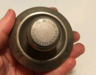 Vintage The Meilink Mfg Co Toledo Oh Combination Safe Dial Knob Parts