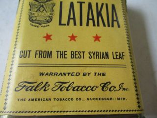 Vintage Tobacco Tin - - Latakia (Finest import) paper label - Smoking tobacco 2