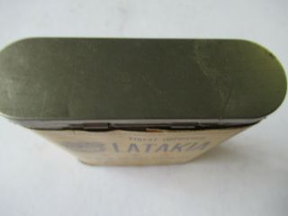 Vintage Tobacco Tin - - Latakia (Finest import) paper label - Smoking tobacco 3