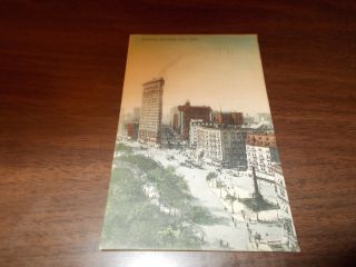 1910 Flat Iron Building,  York City Vintage Postcard