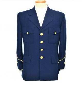 Vtg Uscg Us Coast Guard Mens Blue Service Uniform Jacket 40 & Pants 28/30