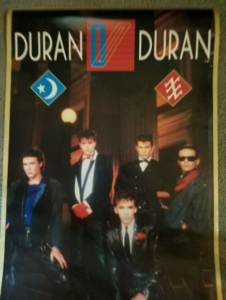 Duran Duran 1984 Poster Old Stock.  Vintage.