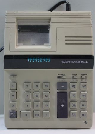 Texas Instrument Ti - 5034 Display Calculator Printer