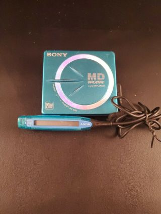 Vintage Sony Md Walkman Portable Mini Disc Player Mz - E60 Mega Bass Digital