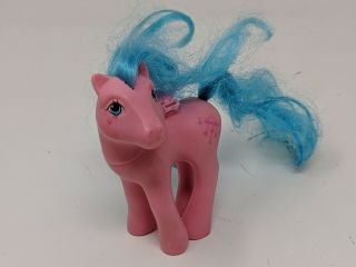 Vintage My Little Pony Mlp Hasbro 1987 Retro Pink Blue