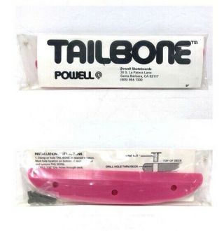 Vintage Nos Powell Peralta Tail Bone 9” Pink Skateboard Tailbone Rib