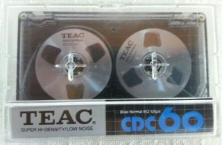 Vtg Blank/recordable Teac Cdc 60 Cassette Tape - Metal Reels Japan D4