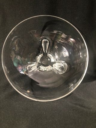 Steuben Crystal Glass Footed Centerpiece Bowl Vintage 60 