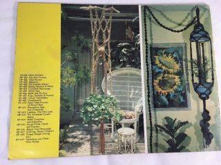 How To Make Plant Hangers By Lynn Paulin Macrame Leather Vintage Pattern Booklet 2