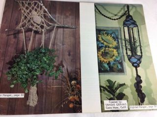 How To Make Plant Hangers By Lynn Paulin Macrame Leather Vintage Pattern Booklet 3