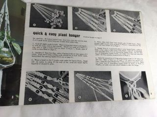 How To Make Plant Hangers By Lynn Paulin Macrame Leather Vintage Pattern Booklet 4