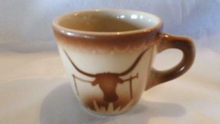 Vintage Syracuse China Econo - Rim 2 - Kk Longhorn Coffee Cup - Usa -
