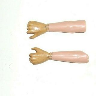 1964 - 1970s Vintage Gi Joe Hands Left & Right - Pair - Kung Fu Grip For Restore