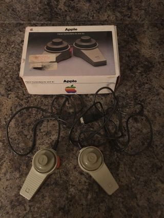 Vintage Apple hand controllers lle and llc 3