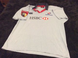 Vintage Canterbury Waratahs Shirt Rugby Union Jersey Short Sleeve Super12 Xxl