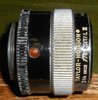 Vintage Taylor Hobson 3 1/4 Inch F/4 Ental 11 Camera Lens