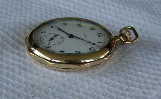Vintage Elgin 12 Size Pocket Watch Octagon Case Illinois 20 Year 3