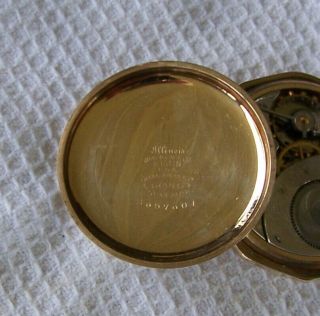 Vintage Elgin 12 Size Pocket Watch Octagon Case Illinois 20 Year 5