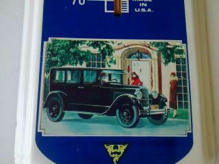 Vintage Packard Motor Cars Wall Thermometer - Auto Advertising Tin Sign USA 3