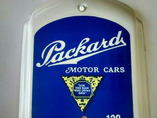 Vintage Packard Motor Cars Wall Thermometer - Auto Advertising Tin Sign USA 5
