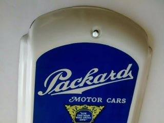Vintage Packard Motor Cars Wall Thermometer - Auto Advertising Tin Sign USA 6