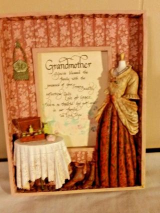 3 - D Wall Art Shadow Box Gifts With Meaning Vintage Love Of Grandmother Tribute