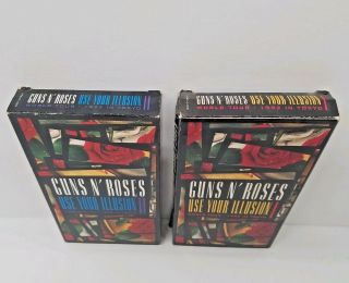 Vintage 1992 Guns N ' Roses World Tour Live in Tokyo Use Your Illusion 1 & 2 VHS 2