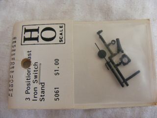 Vintage Ho Scale 3 Position Cast Iron Switch Stand F