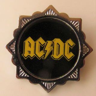 Ac/dc Vintage Metal Pin Badge From The 1970 