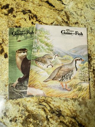 Vintage Set Of 2 1959 Texas Game And Fish Magazines January & February 1959