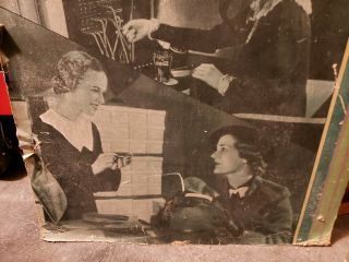 Vintage COCA COLA Cardboard Sign Antique Diner Soda Fountain Orig Art Deco 3