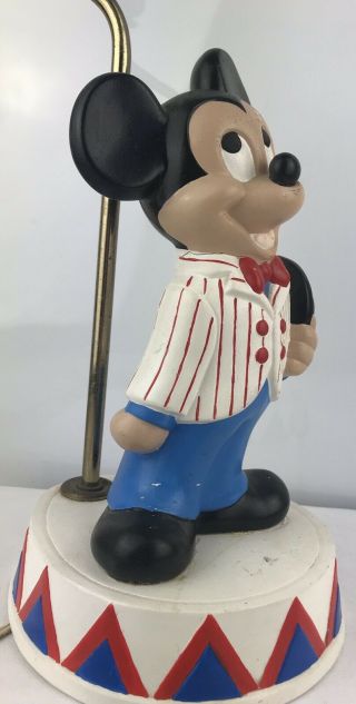 Antique Vintage Mickey Mouse Ceramic Lamp by Walt Disney Productions 3