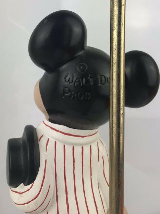 Antique Vintage Mickey Mouse Ceramic Lamp by Walt Disney Productions 5